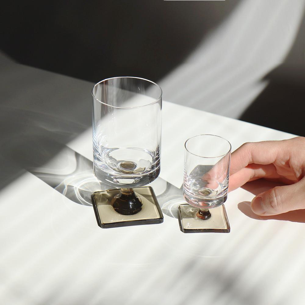 [중고]1960s Rosenthal Berlin smoke glass 빈티지 로젠탈 베를린 스모크 글라스 2size