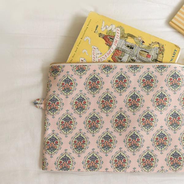 면원단 꽃무늬원단 20수 헤이미쉬 핸드 블록 65606