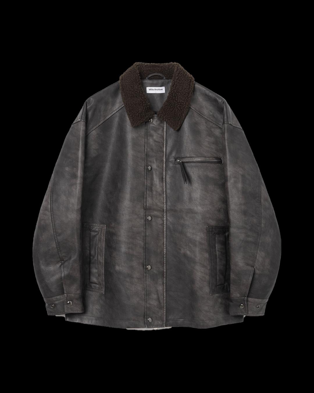 MILLO ARCHIVE Vintage Sheering Middle Leather Jacket