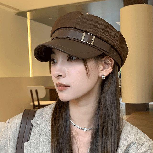 [얼굴소멸] 벨트 마도로스 헌팅캡 모자