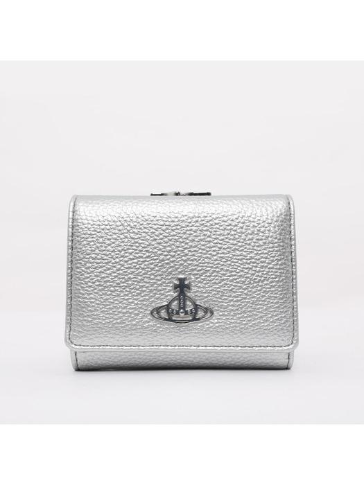 비비안웨스트우드 25FW 오알비 비건 그레인 버튼 여성 반지갑 5115002NW S000D Q401