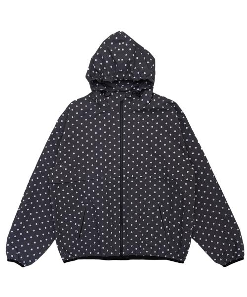 도트 스탬프 윈드 점퍼 잉크 그레이