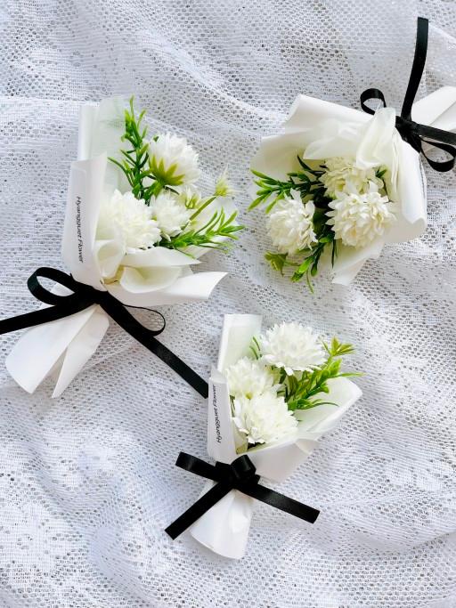 [300판매]성묘 납골당꽃 꽃다발 조화 흰국화 한식