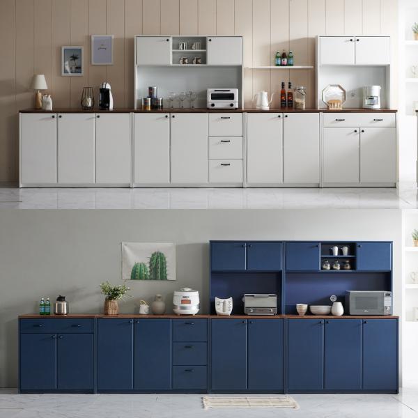 바우 주방수납장 부엌 홈카페장 광파렌지대 상부장 하부장 600 1000 1200