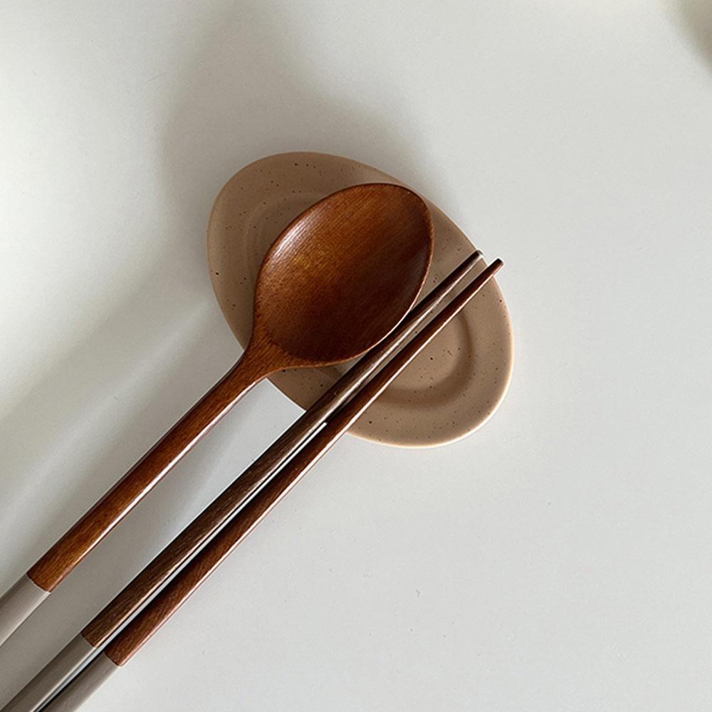 [egg LIM/에그림] 타원 수저받침(oval spoon tray) (3color)