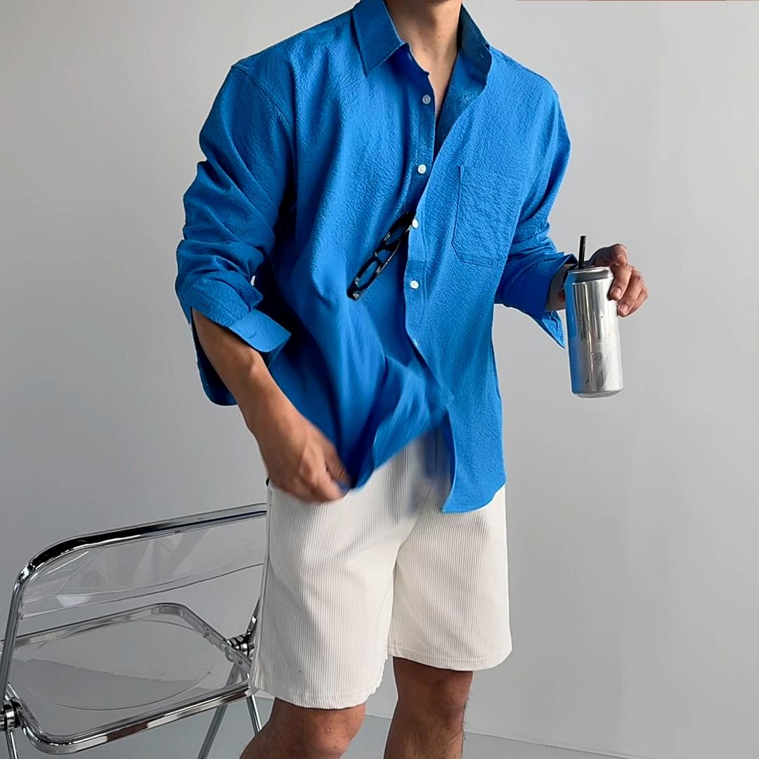 썸머 시어서커 루즈핏 셔츠 5color