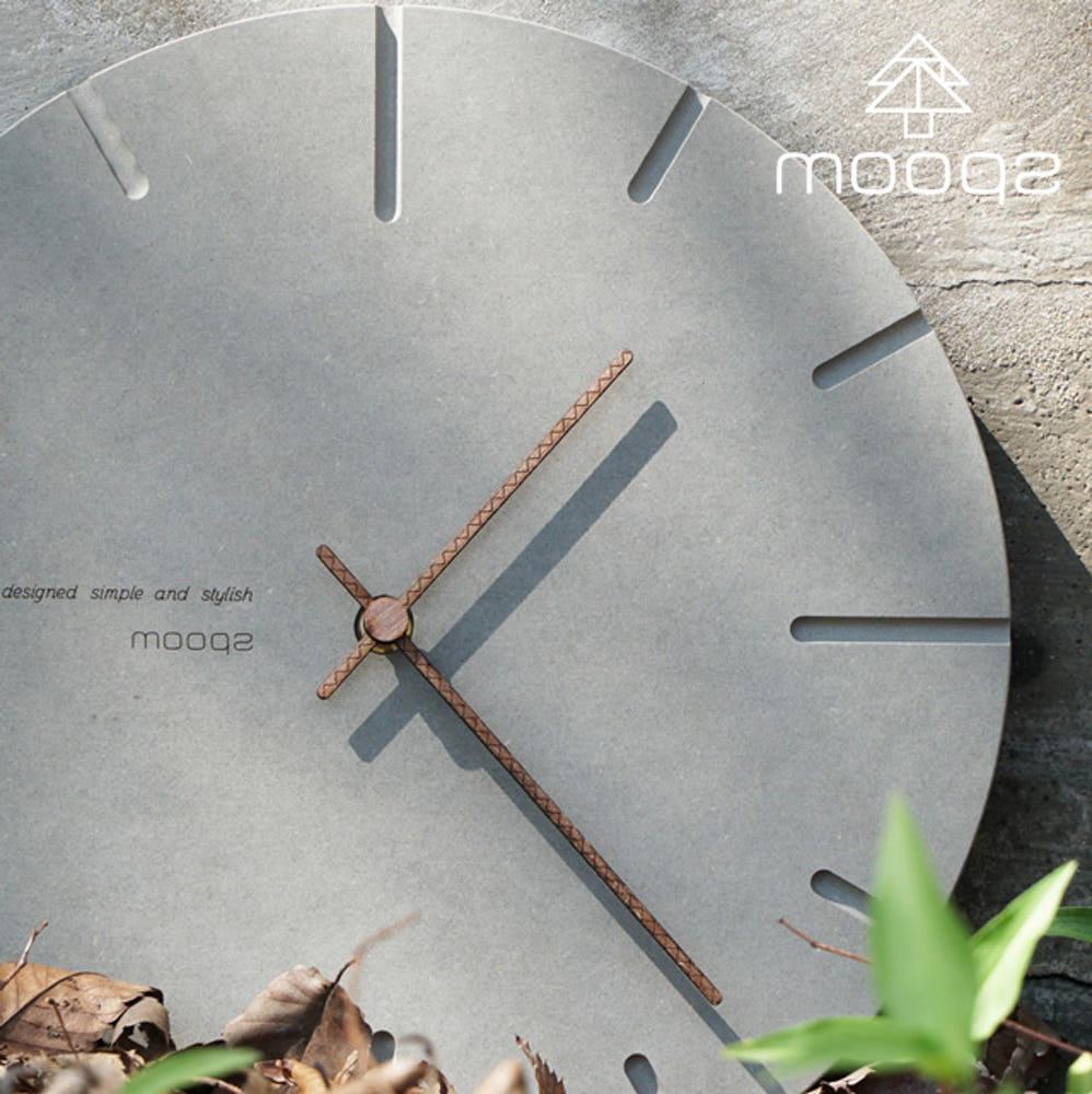 콘크리트스타일 모던 무소음 벽시계 1