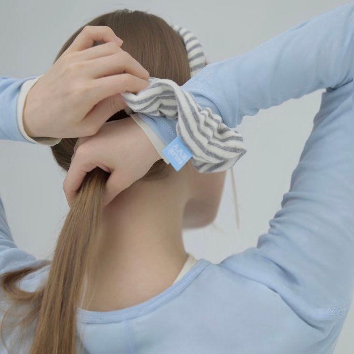 Lollipop scrunchie_Gray