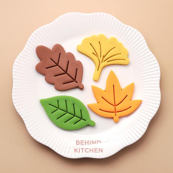나뭇잎 쿠키커터, 단풍나뭇잎, 은행나뭇잎 쿠키틀, 잎사귀 쿠키커터 모음 5종