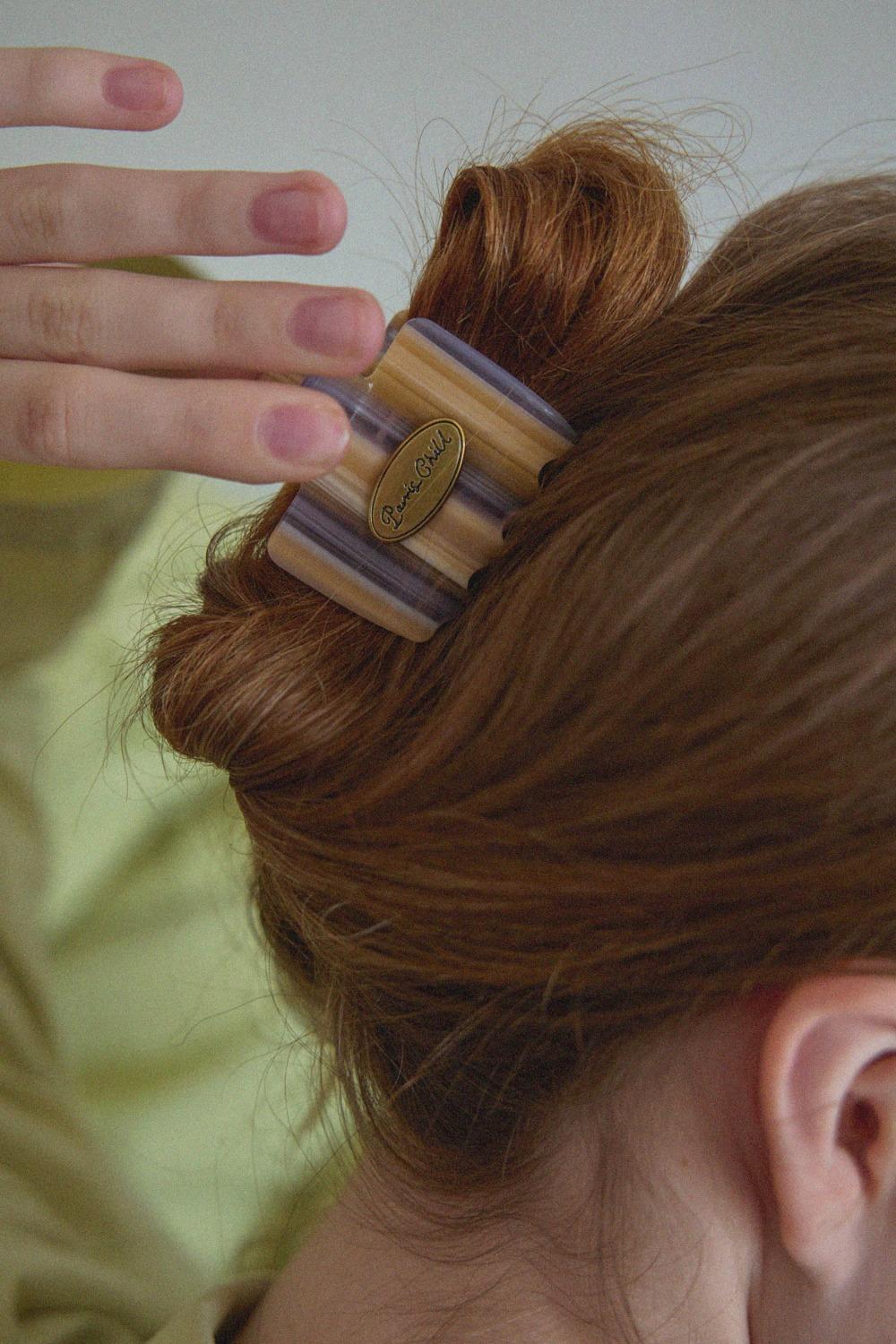 [12.17 순차출고] Classic Hair Clip (Blueberry Cereal)