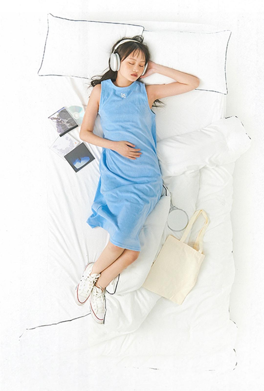 TERRYUS 롱 원피스 (베이비 블루)