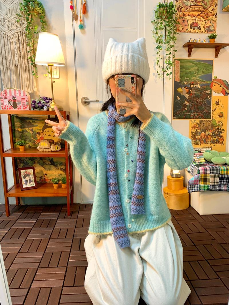 Pastel button cd ( blue )