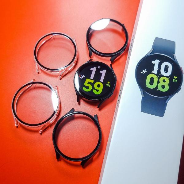 갤럭시 워치5 4 케이스 풀커버 강화유리 클래식 40 42 44 46MM 보호 스트랩 필름 베젤