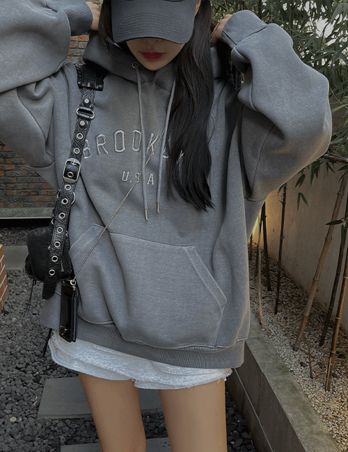 브루클린 피그먼트 후드티