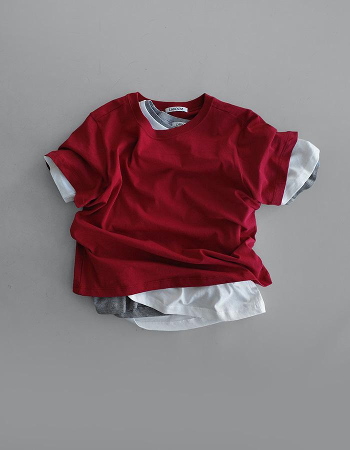 [by LAROOM] 선데이크롭티셔츠