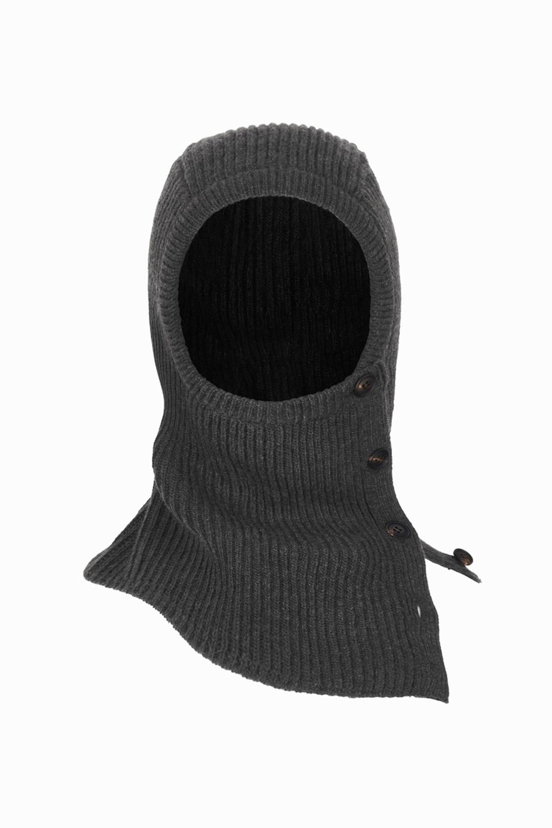 (25FW) BUTTON CLOSURE BALACLAVA DARK GREY