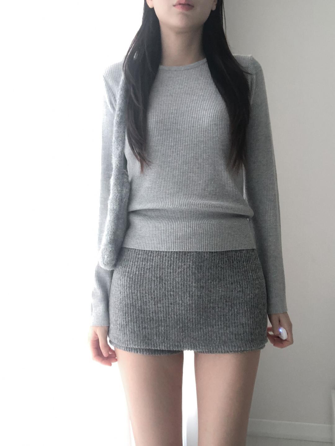 고와 mild knit skirt shorts (3c)