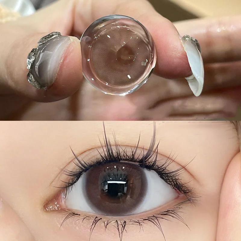Pink Brown Contact Lenses(12 months wear)