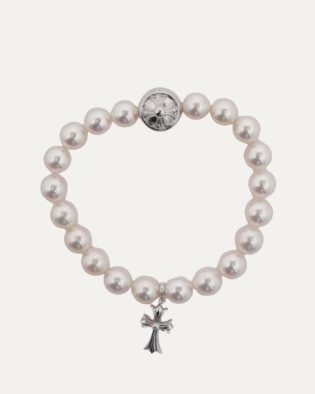 Mikimoto South Sea Pearl with White Gold Bracelet - OS / White