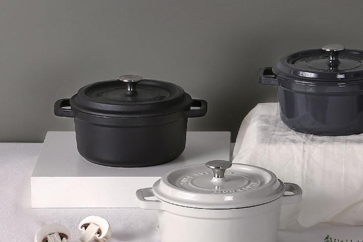 브리에 몽꽁떼캐서롤 18cm(매트블랙/글로시그레이/라이트그레이)