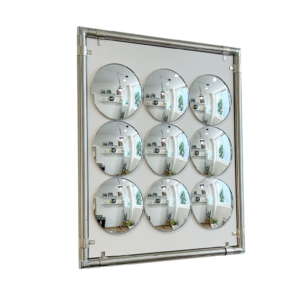 3X3 Convex Steel Module Mirror(3colors)오브레트 볼록거울 스틸 모듈 벽걸이거울 카페인테리어 로고 미러(oflette)