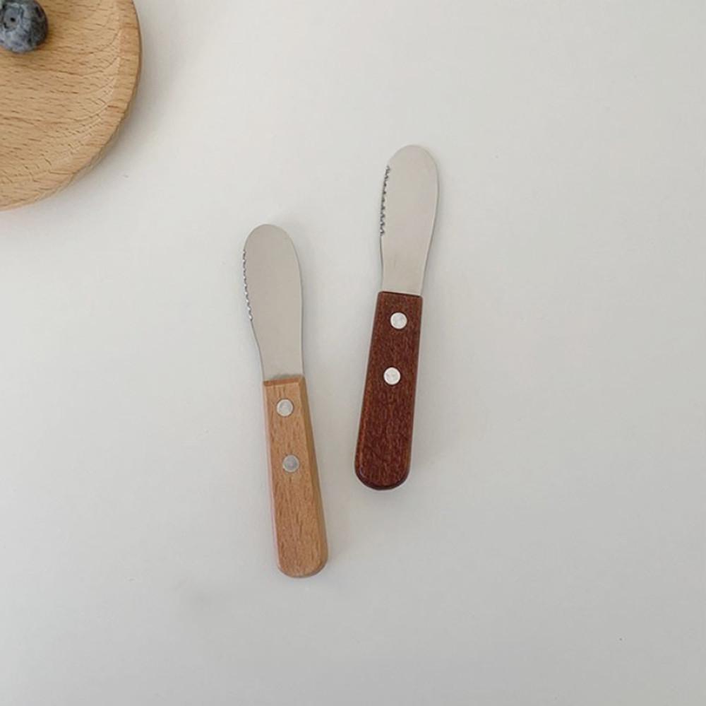 우드 미니 스프레더 치즈 나이프 2color
