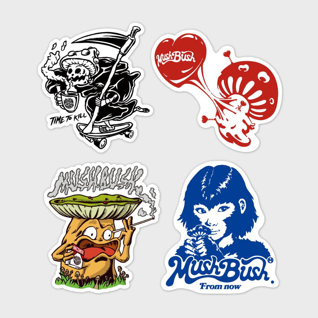 Sticker Pack_4pcs (PVC 리무버블)