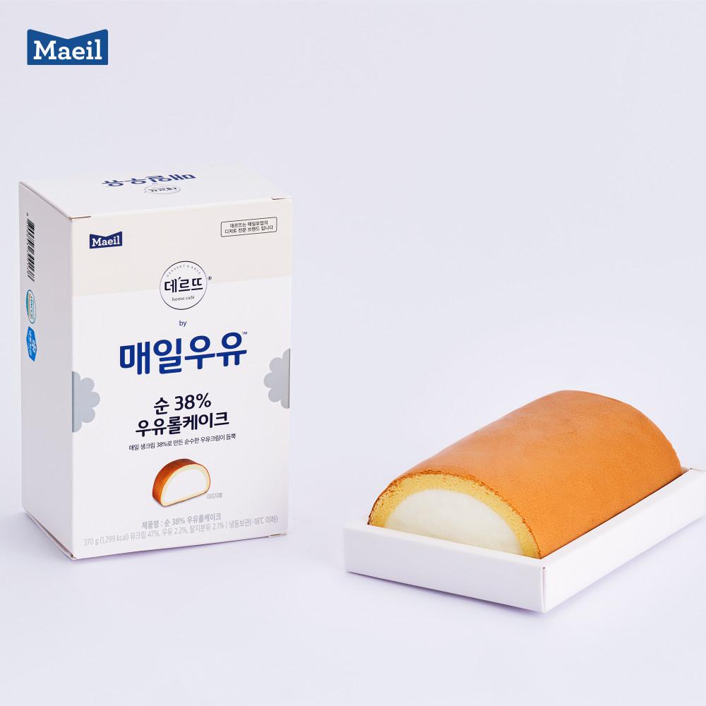 매일우유 순38% 우유크림 롤케이크 370g(홀) [원산지:상세설명에 표시]