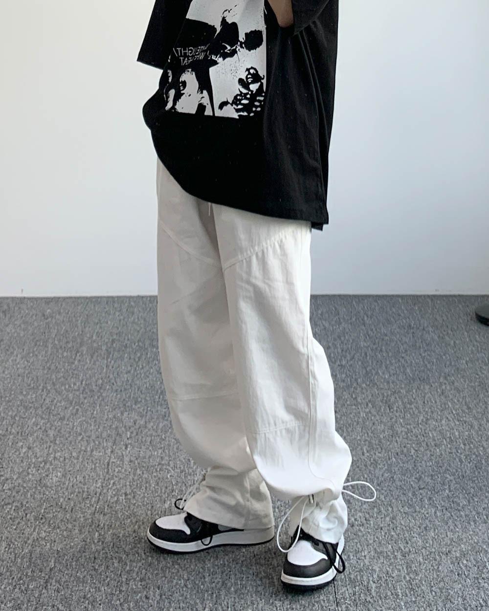 [Unisex] 넨 언더 스트링 와이드 팬츠