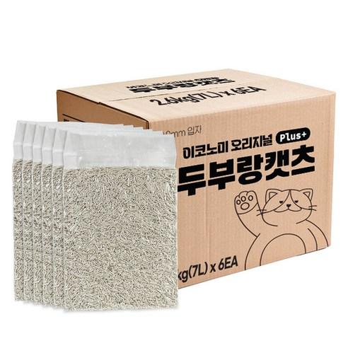 두부랑캣츠 이코노미 오리지널 플러스 고양이 모래 무라벨 - 모래 | 쿠팡