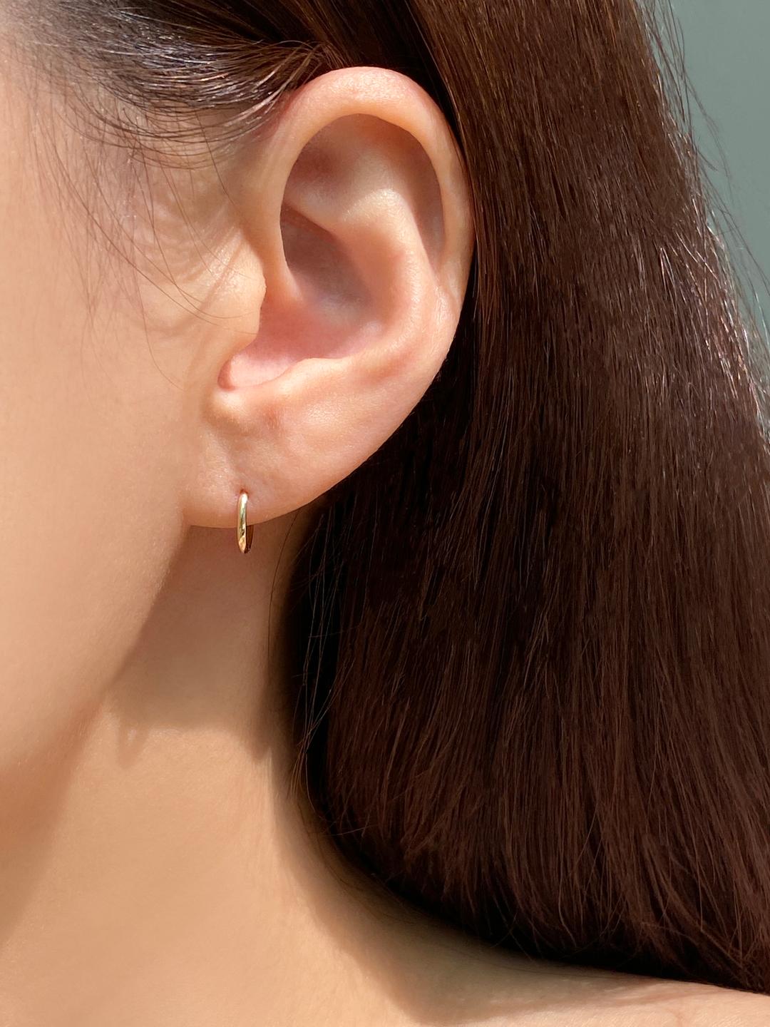 미니 엥게이지원터치귀걸이 14K 18K