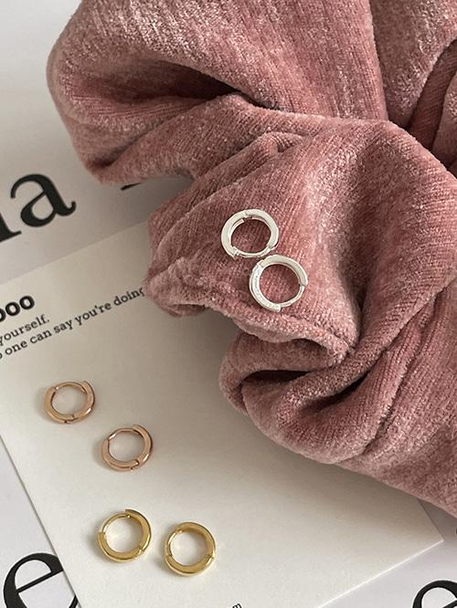 만원샵 [당일발송][실버925] 1.5미리 원터치 미니링귀걸이