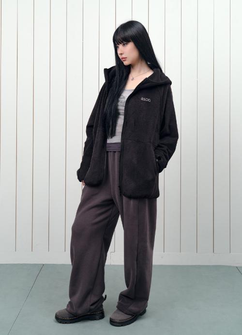 MIA FLEECE PANTS / CHARCOAL