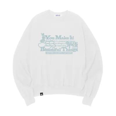 [BXS] Beautiful Things Sweat Shirts White