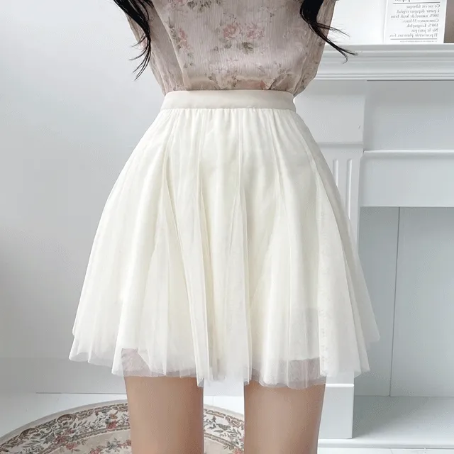 [당일,3color] 샤샤샤 밴딩 샤 플레어 미니스커트