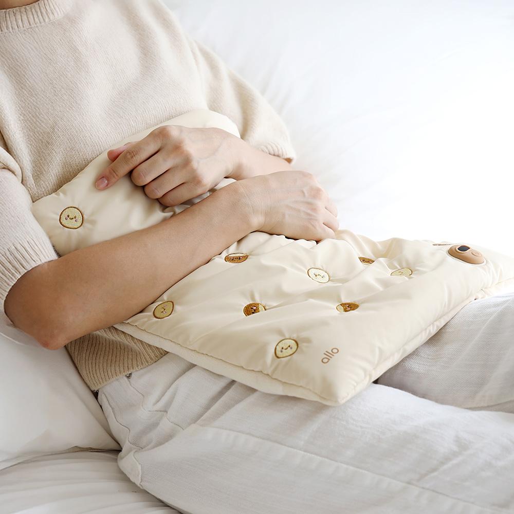 [전용어댑터 증정] 알로코리아 밤톨이 휴대용 온열찜질기 AHP1 전기 찜질팩 배 엉덩이 무릎 핫팩 방석 온열기