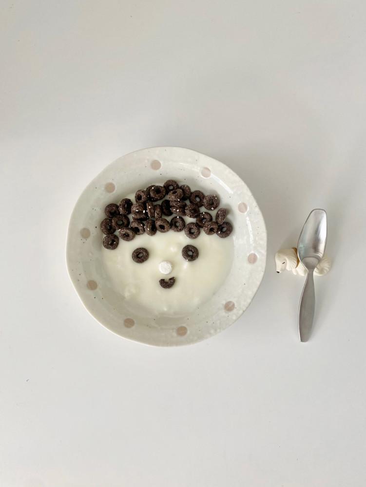 베이지 도트 볼 요거트볼 공기 보울 밥그릇 일본그릇 집들이선물 감성 도자기 시리얼 국그릇 앞접시 덮밥 홈세트 홈쿡