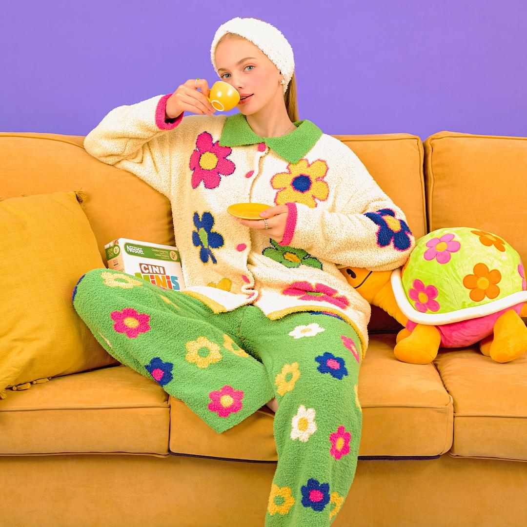 파자마 세트(롱) - Find Your Flower