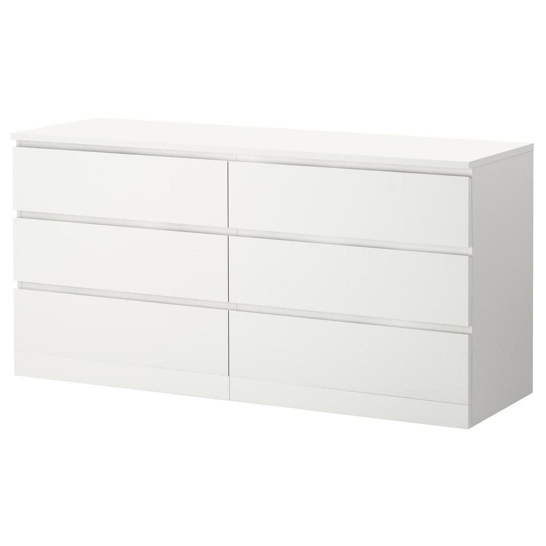 MALM 말름 6칸서랍장 - 화이트 160x78 cm