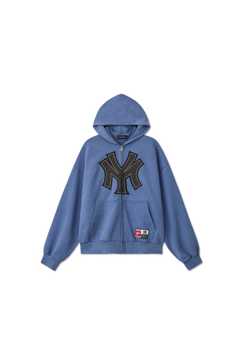 마이 팀 후디 집업_블루