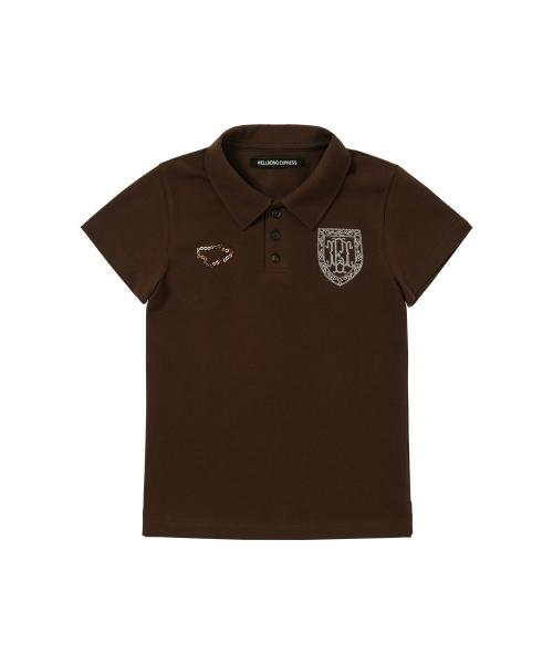 Football PK Half Sleeve Brown
