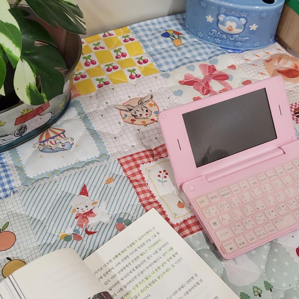 퀼트 누빔 데스크매트 테이블매트 다꾸 다이어리 매트