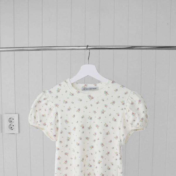 [pepe]baby flower short sleeve t-shirt