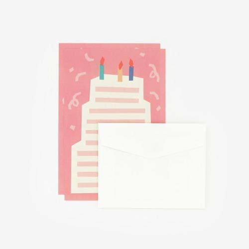생일케이크 편지지