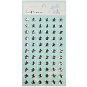 쥬얼스티커 088 투명별 화이트