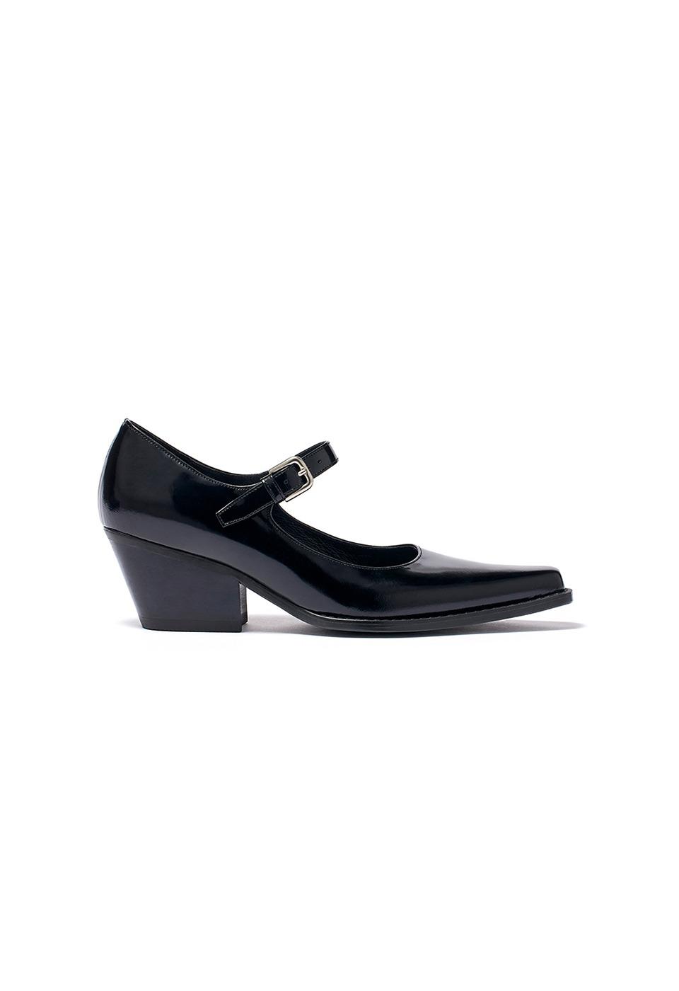WESTERN MARY JANE HEEL, BLACK