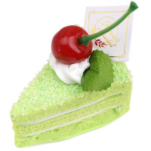 조각 케익 모형 삼각 녹차 8.4cm 진열 케이크 장식 후식 디저트 인조 베이커리 PU리얼