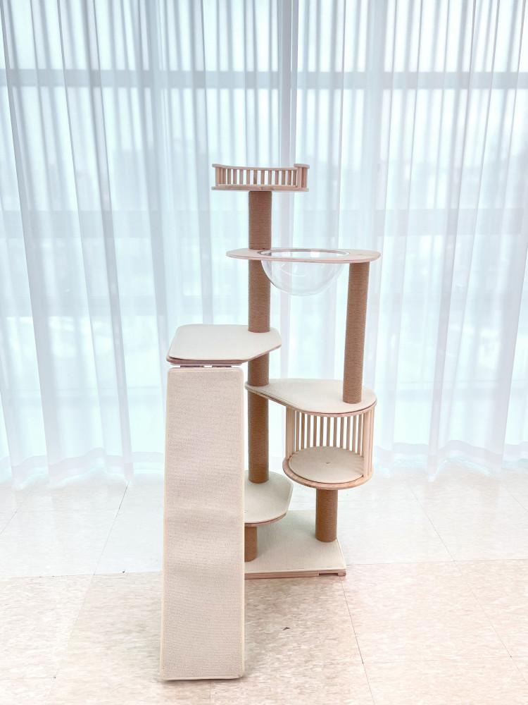 부비앙 캣타워 고양이 원목 미뇽 150cm