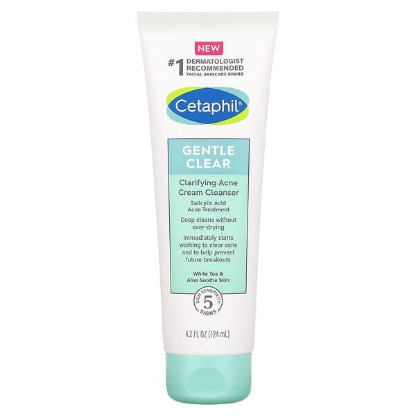 Cetaphil, 젠틀 클리어, 클래리파잉 여드름 크림 클렌저, 124ml(4.2fl oz)