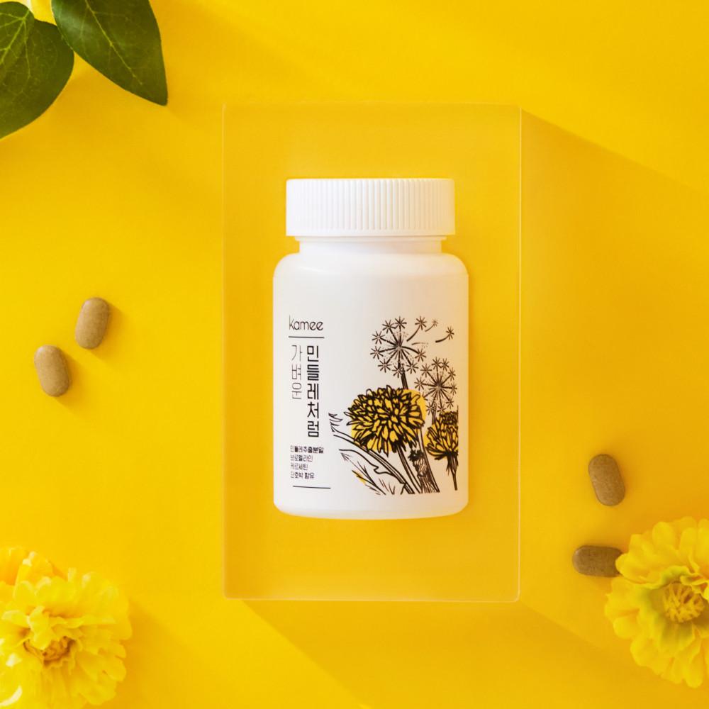 [무료배송]카미 가벼운민들레처럼 45정 브로멜라인 퀘르세틴 레몬밤 민들레환 민들레차 [원산지:국산(충청남도 예산군)]